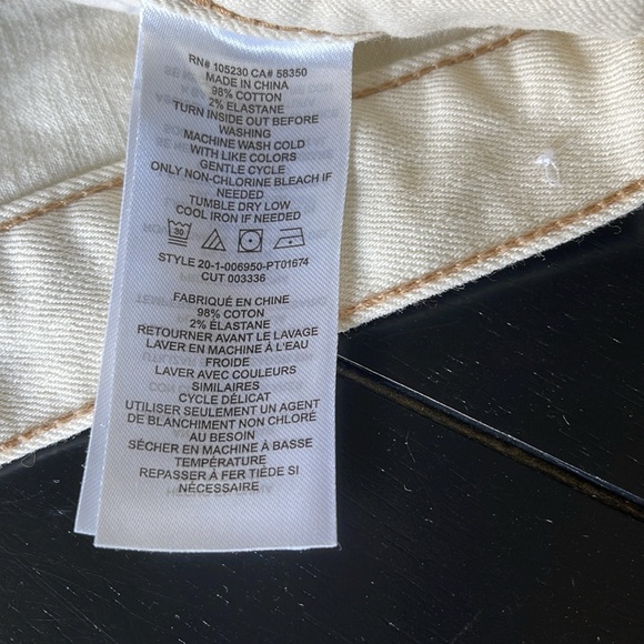 Current Elliott Jeans the original boyfriend Cream size 26 - Picture 5 of 13